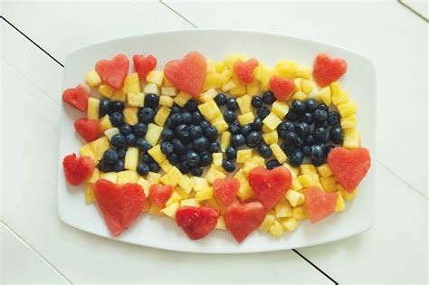 valentine's day inspired fruit tray